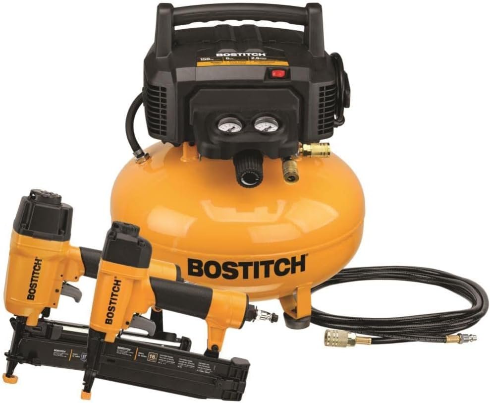 BOSTITCH Air Compressor Combo Kit, 3-Tool (BTFP3KIT)