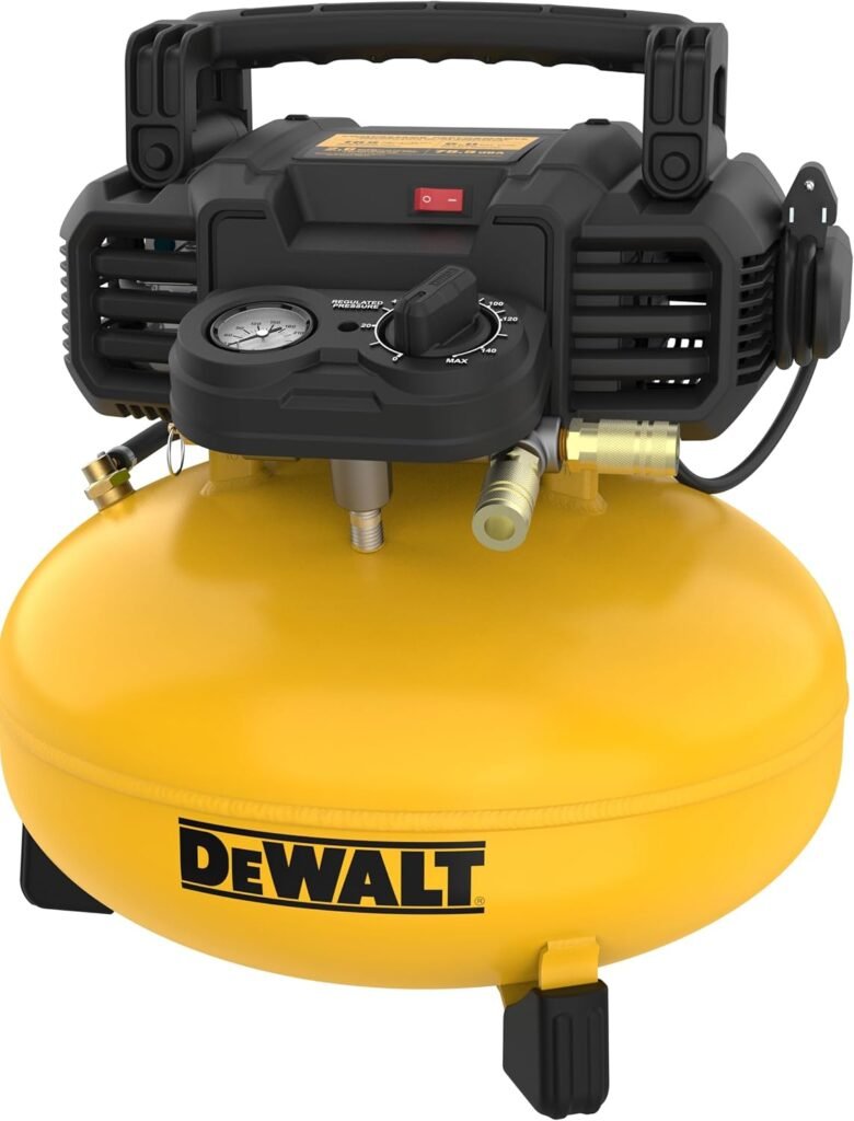 DEWALT - Pancake Air Compressor with 165 Max PSI and 2.6 CFM @ 90 PSI and 18 GuageBrad Nailer Combo Kit