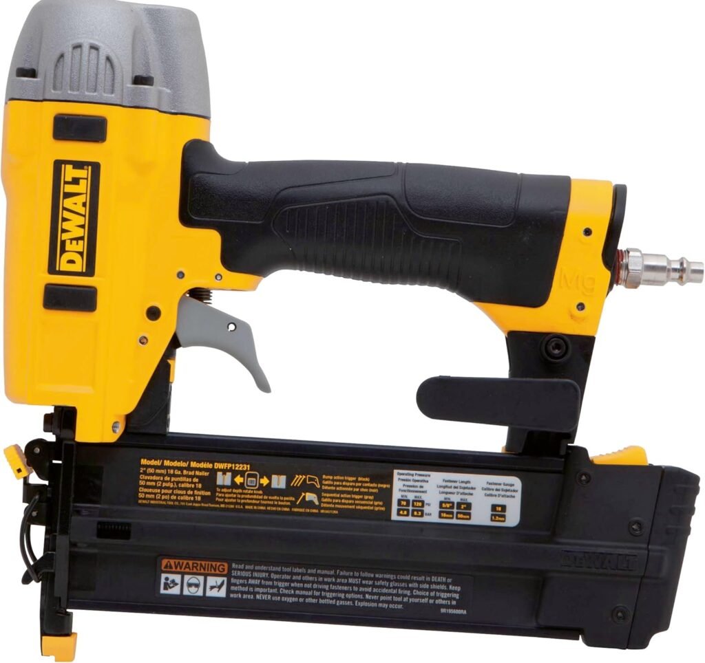 DEWALT - Pancake Air Compressor with 165 Max PSI and 2.6 CFM @ 90 PSI and 18 GuageBrad Nailer Combo Kit