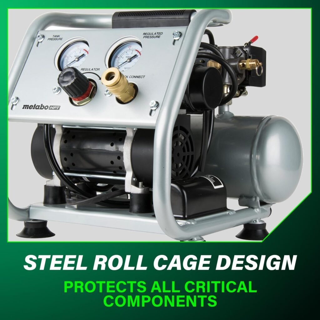 Metabo HPT Quiet Air Compressor | 125 PSI | 1 Gallon | EC28M