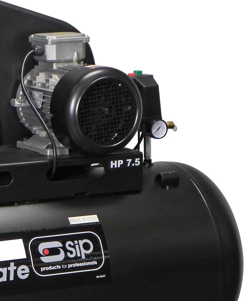 SIP Airmate TN7.5/270 Belt Drive Air Compressor, 400V 20A 3-Phase, 270L, 7.5hp / 5.6kW, 145psi / 10 Bar 34CFM