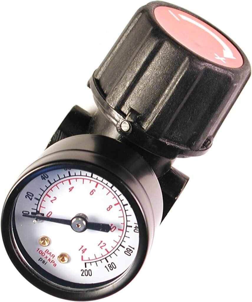 Primefit CR1401G Replacement Air Regulator with Steel-Protected Gauge, 1/4 Npt