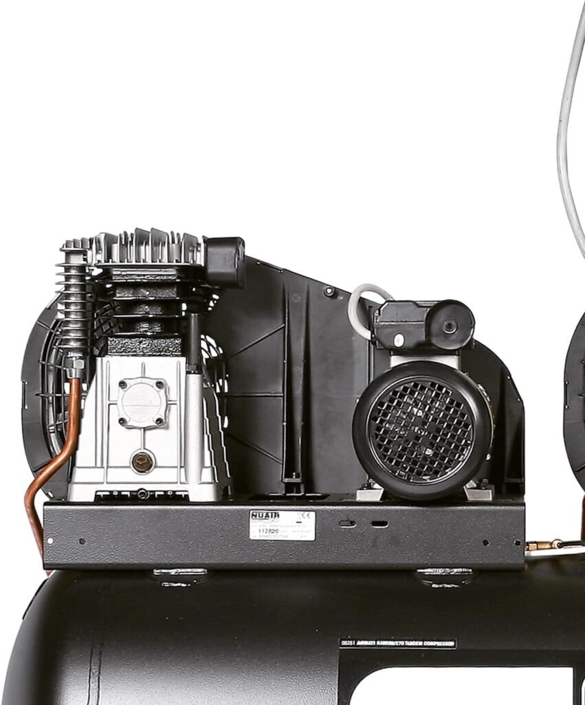 SIP Airmate B3800/270 Tandem Belt Drive Air Compressor, 230V 32A, 270L, 2 x 3hp / 2.2kW, 145psi / 10 Bar 32CFM