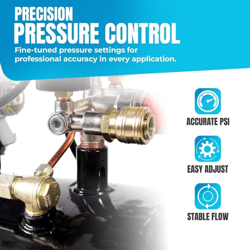 50L Portable Air Compressor 2.5HP 8Bar 9.6CFM Electric 220V 5 Piece Tool Kit | Spray Guns, Tyre Inflator, Hose  Blow Gun | Workshop  Pneumatic Tool Kit Heavy Duty 1 Year Warranty Automotive