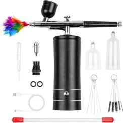 Airbrush Kit Rechargeable Cordless Airbrush Compressor review