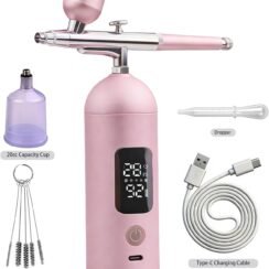 Airbrush Kit with Compressor -35PSI High Pressure pink review