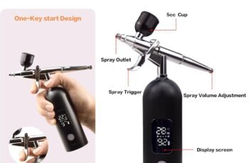 Airbrush Kit with Compressor -35PSI pink Trigger Airbrush review