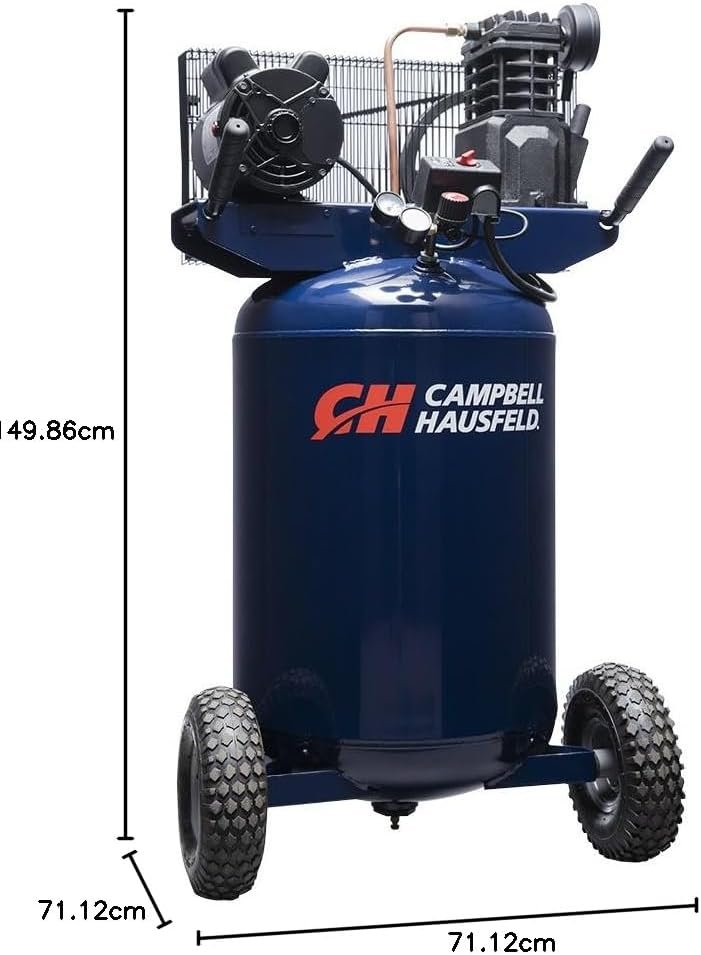 CAMPBELL HAUSFELD 30 Gallon Vertical Air Compressor, Portable, Single Stage, Dual Voltage, 2 HP Air Compressor, Ideal for Workshops and DIY Projects, Efficient and Reliable Performance. CAMPBELL HAUSFELD 30 Gallon Vertical Air Compressor, Portable, Single Stage, Dual Voltage, 2 HP Air Compressor, Ideal for Workshops and DIY Projects, Efficient and Reliable Performance.