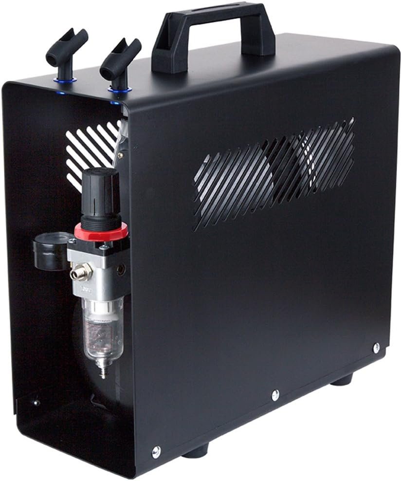 Fengda AS-186A Professional Airbrush Compressor/with Tank/Autostop 4Bar/Autostart 3Bar/Quiet/Oil-Free Fengda AS-186A Professional Airbrush Compressor/with Tank/Autostop 4Bar/Autostart 3Bar/Quiet/Oil-Free