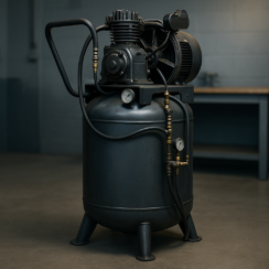 PORTER-CABLE – Porter-Cable PXCMLC3706056 3.7 HP 60 Gallon Oil-Lube Vertical Stationary Air Compressor