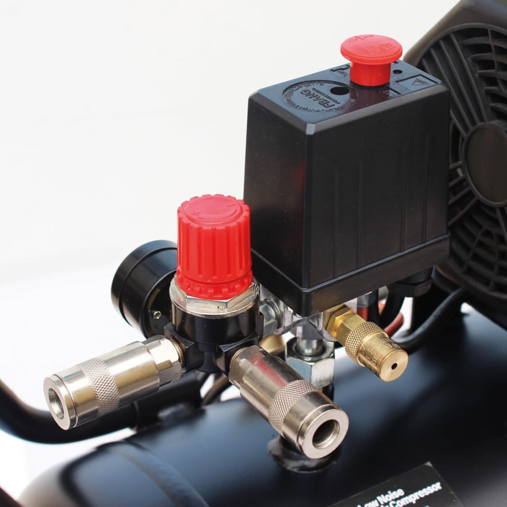 SIP Airmate Air Compressor Low Noise Oil-Free Direct Drive, 230V 100L 3hp 2.2kW 116psi Bar 15CFM SIP Airmate Air Compressor Low Noise Oil-Free Direct Drive, 230V 100L 3hp 2.2kW 116psi Bar 15CFM