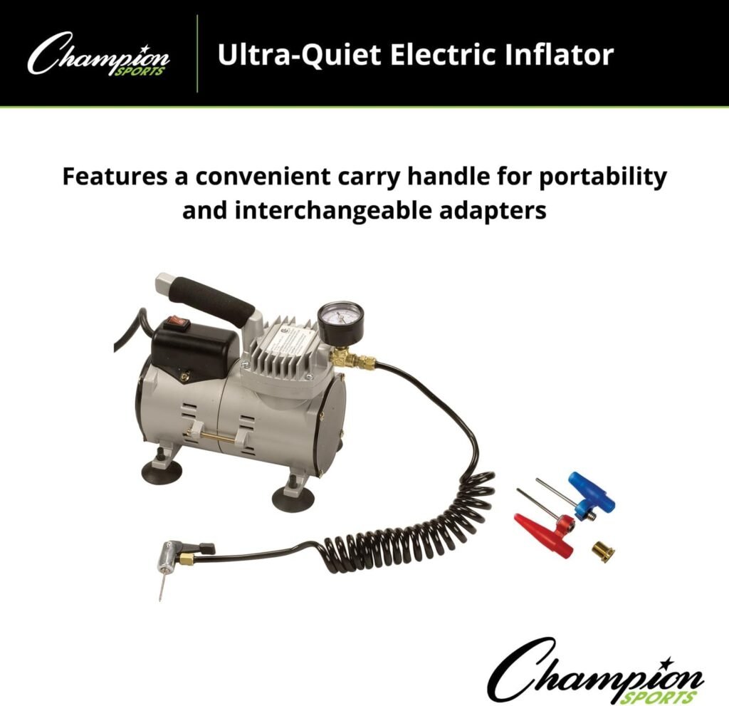 Champion Sports Electric Inflation Air Pump Compressor - Multiple Designs and Features