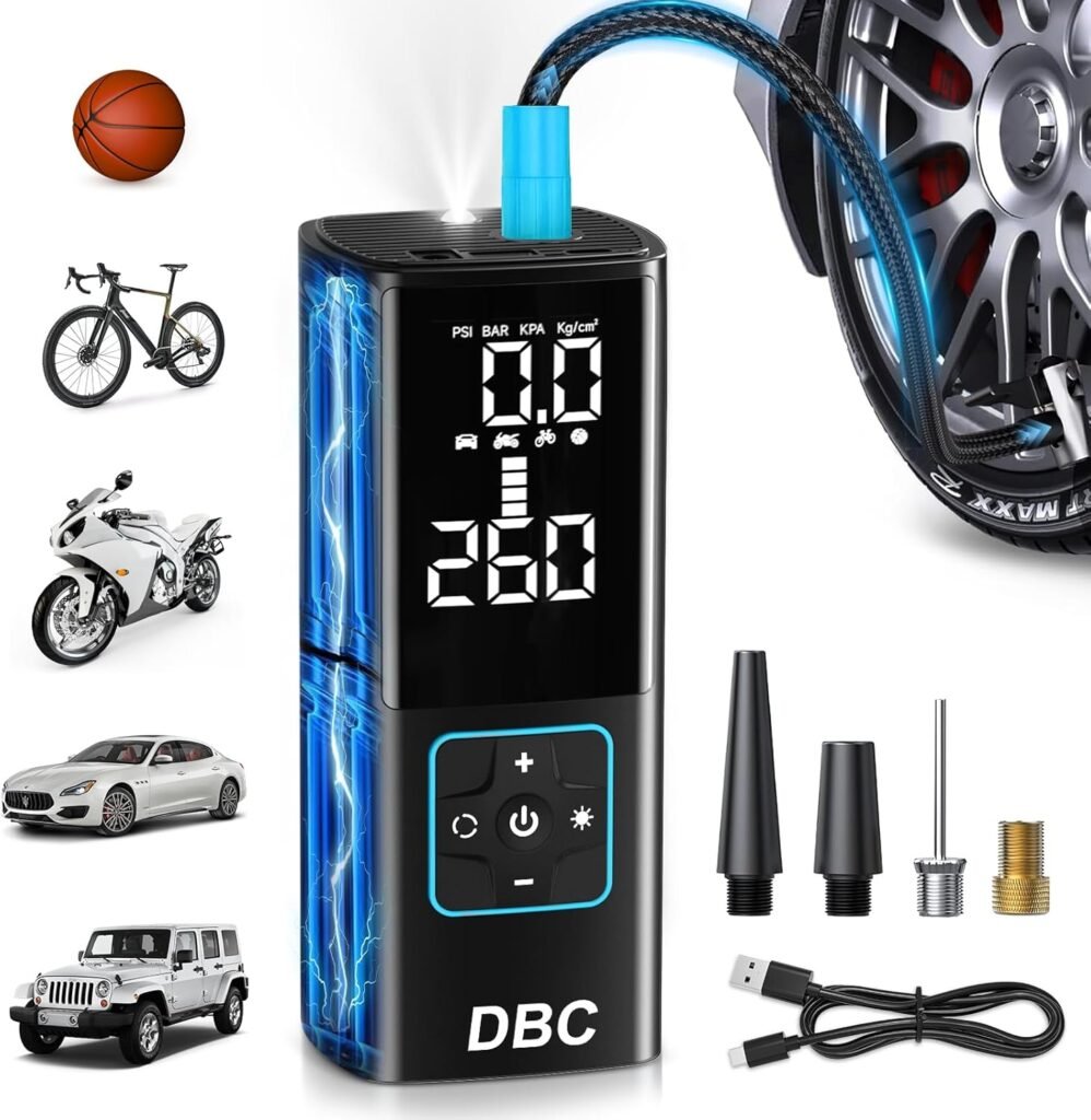 DBC - Portable air compressor for inflating tires