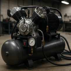 Elec. Air Compressor,2 Stage,5HP,16.6CFM