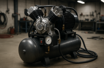 Elec. Air Compressor,2 Stage,5HP,16.6CFM