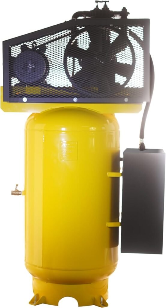 EMAX E350 Stationary Air Compressor - 5hp Gal. Stage Single Phase Industrial Compressor with Pressure Lubricated Pump Silent Air System - ESP05V080I1 EMAX E350 Stationary Air Compressor - 5hp Gal. Stage Single Phase Industrial Compressor with Pressure Lubricated Pump Silent Air System - ESP05V080I1