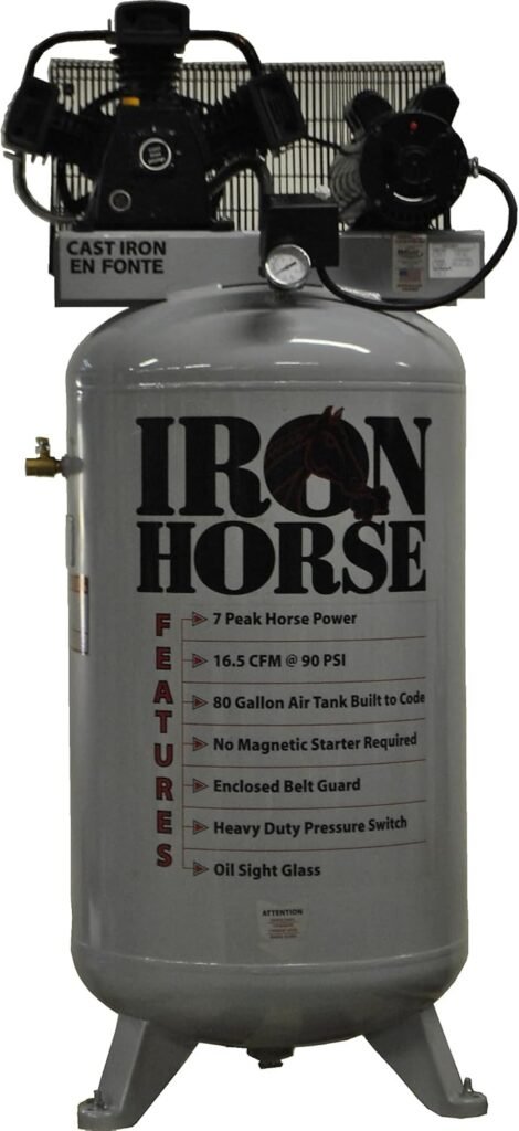 Iron Horse Ihd7180v1 Vert Air Compressor, Gallon