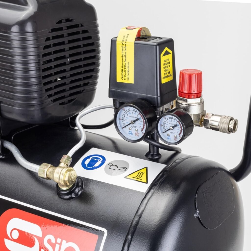 SIP Airmate Direct Drive Air Compressor, 230V 50L 2hp / 1.5kW 116psi / Bar 8CFM 94d